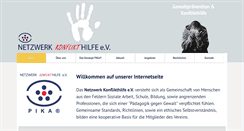 Desktop Screenshot of netzwerk-konflikthilfe.de