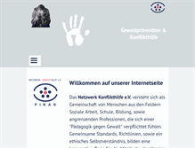 Tablet Screenshot of netzwerk-konflikthilfe.de